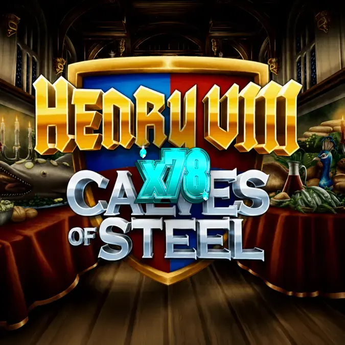 Tampilan visual slot Henry 8th Calves of Steel dengan tema gym kerajaan